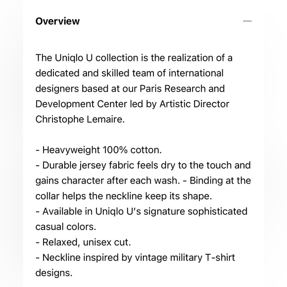 Uniqlo U Men’s Crew Neck Short Sleeve T-shirt - Picture 5 of 6